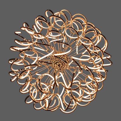 Swirl Globe LED Chandelier