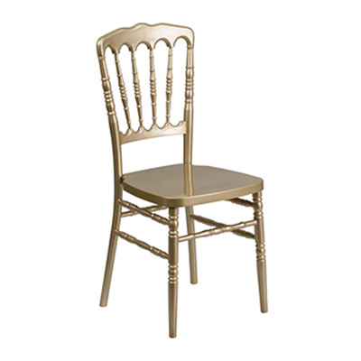 Gold Resin Stacking Napoleon Chair